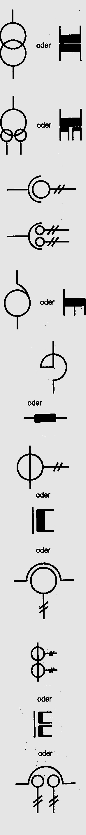 Elektro Symbole, Elektrische Maschinen, Leistungswandler ...