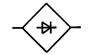Symbol Gleichrichter in Brückenschaltung