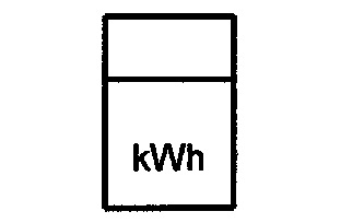 Symbol Kilowattstundenzähler